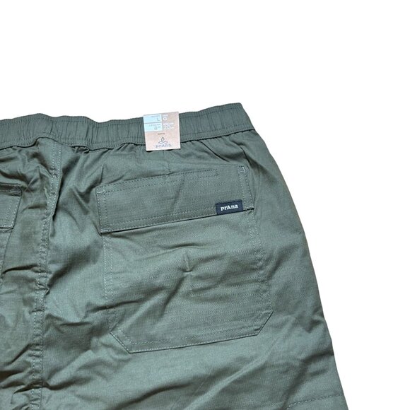 Prana Double Peak E-Waist Standard Fit Short Men's Size Large Cargo Green NWT! - Picture 9 of 9